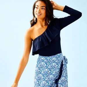 Lilly Pulitzer Kourtney One Shoulder Bodysuit New!